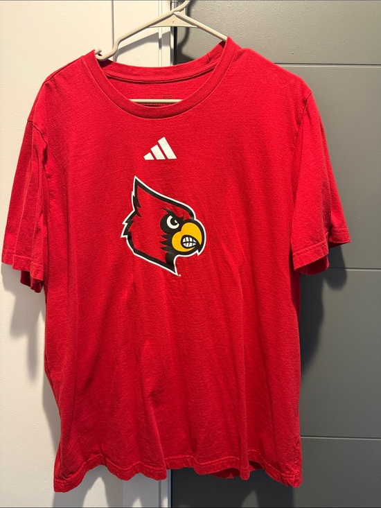 adidas Other - adidas Red Louisville Cardinals Logo Tee